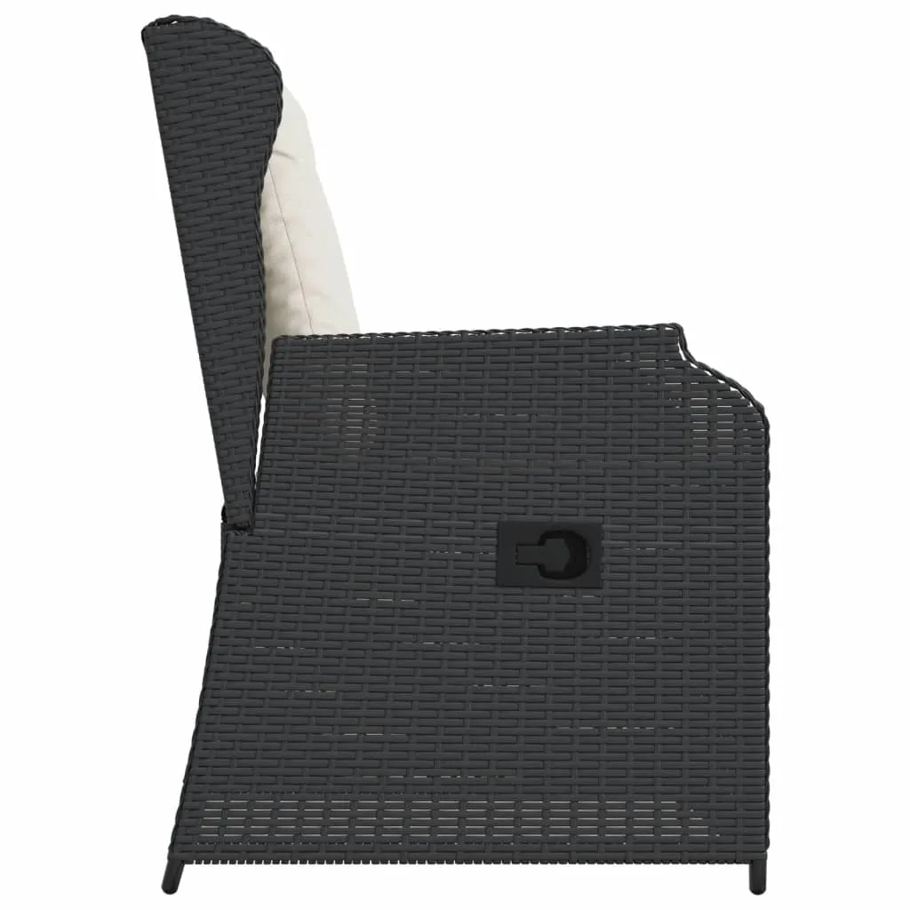 Verstellbarer Gartenstuhl Schwarz 55 x 67 x 95 cm