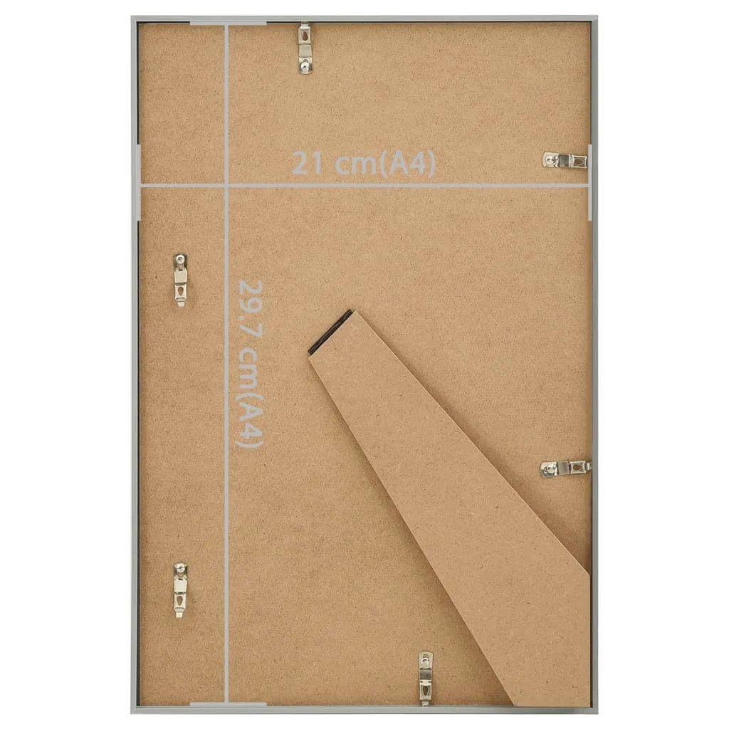 3er Set silberne Fotorahmen 21 x 29,7 cm
