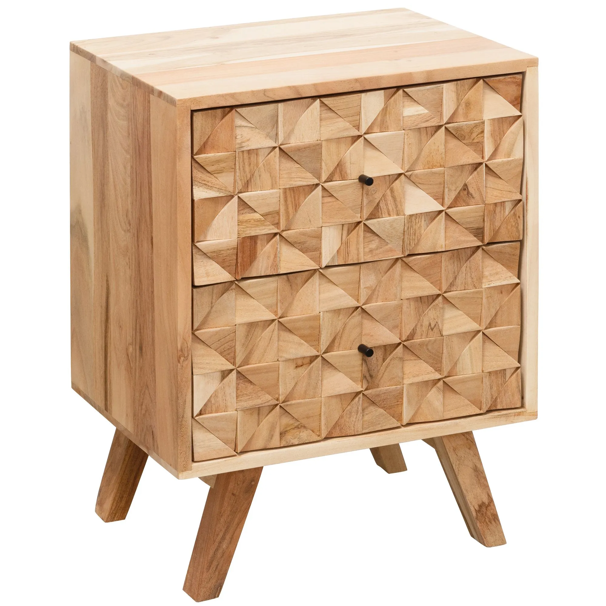 tinkaro Nachttisch KIRA Design Nachtschrank Landhaus Akazie Nachtkommode tinkaro Nachttisch KIRA Design Nachtschrank Landhaus Akazie Nachtkommode