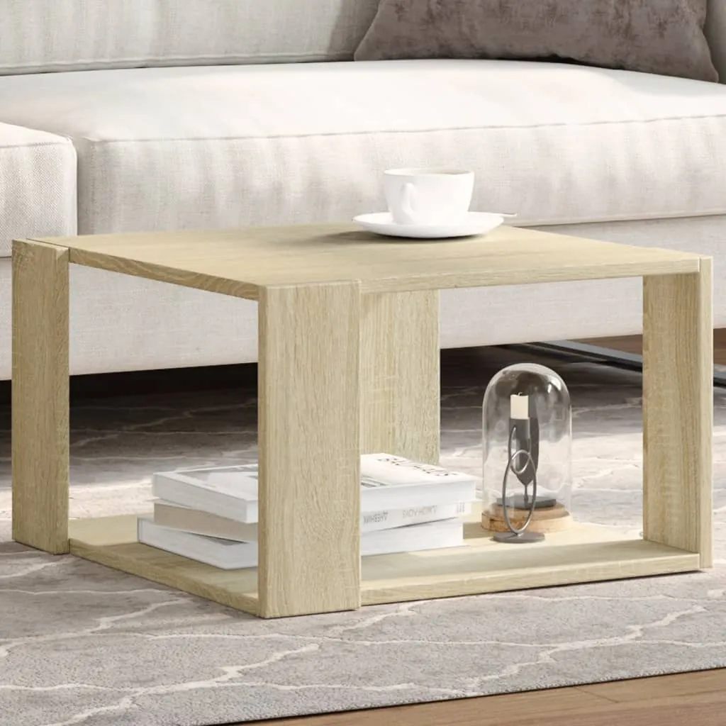 Couchtisch Sonoma-Eiche 51,5 x 51,5 x 30 cm mit Stauraum