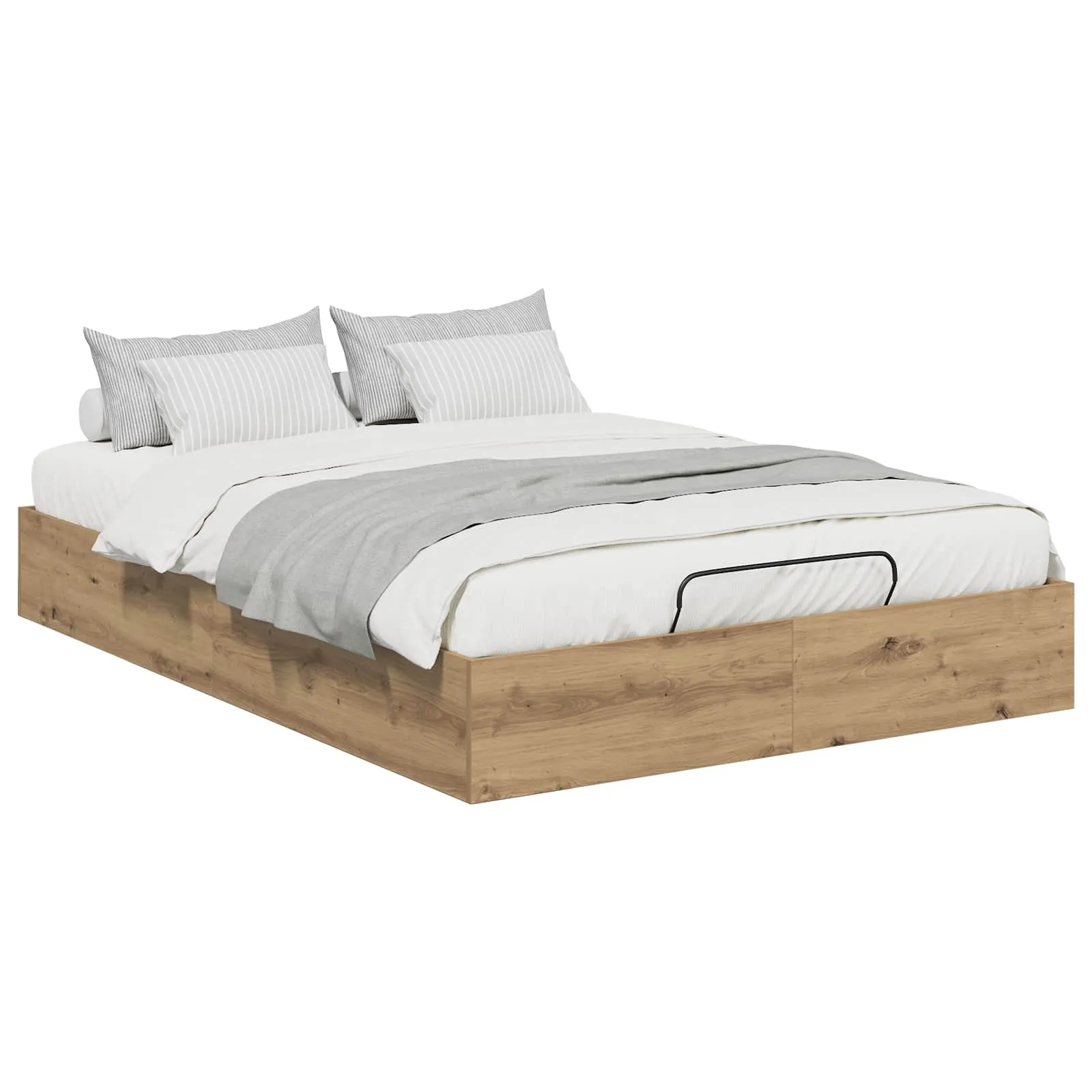 Ottoman Bettgestell 135 x 190 cm Artisan-Eiche