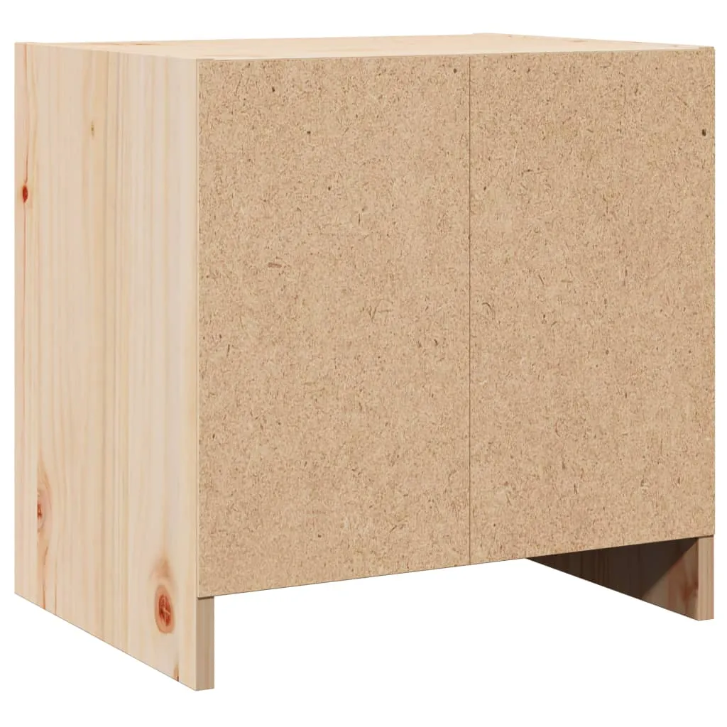 Eleganter Nachttisch aus Massivholz, 40 x 30,5 x 40 cm