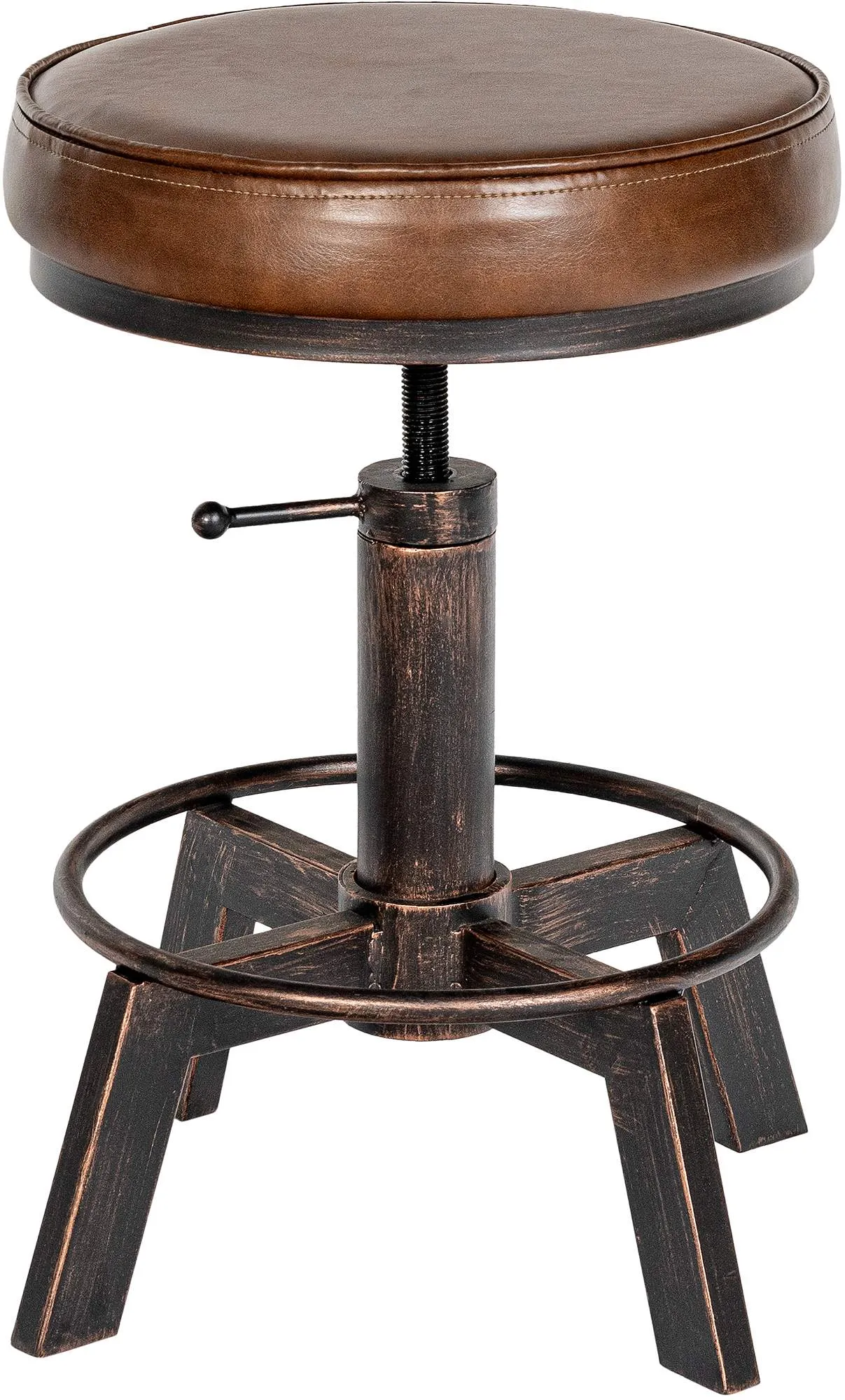 Sitzhocker Set Destin 42x42x44-63 cm bronze