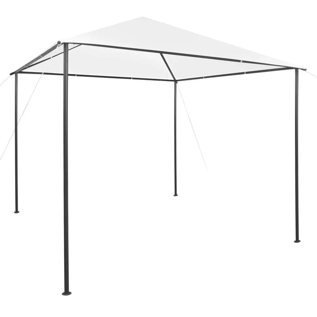 Weißer Pavillon 3x3x2,9 m mit Stahlrahmen und Oxford-Gewebe