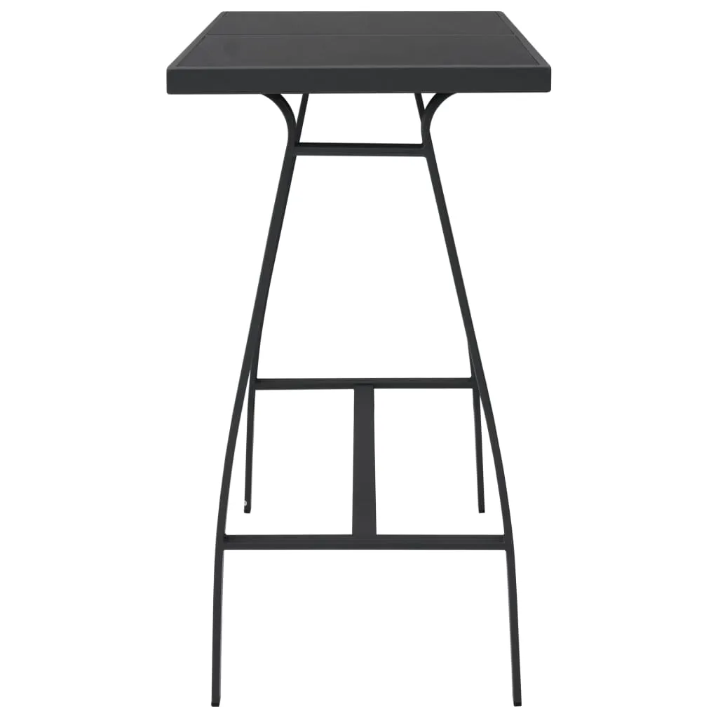 Eleganter Bartisch 110x60x110 cm in Schwarz und Dunkelgrau