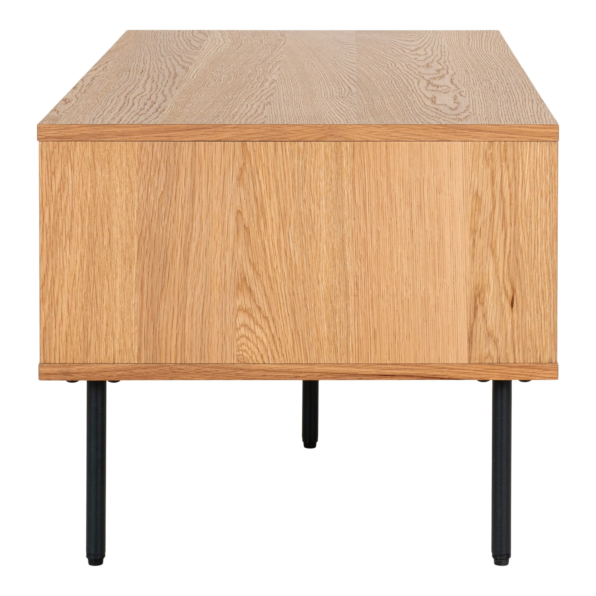 tinkaro Couchtisch Kyoto 2 Schubladen 100x50x45 cm Eiche Natur