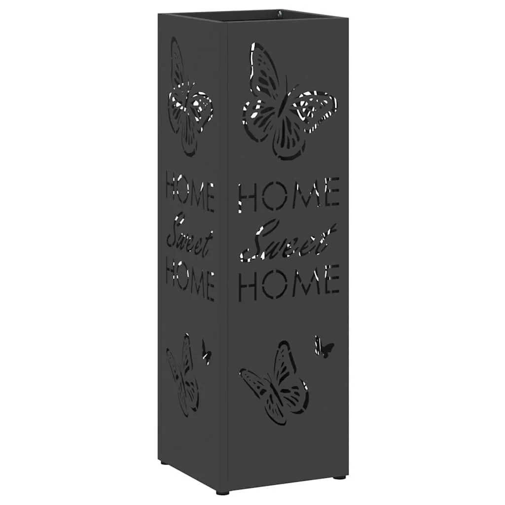 Sonnenschirmhalter Schwarz 15,5 x 15,5 x 49 cm Metall