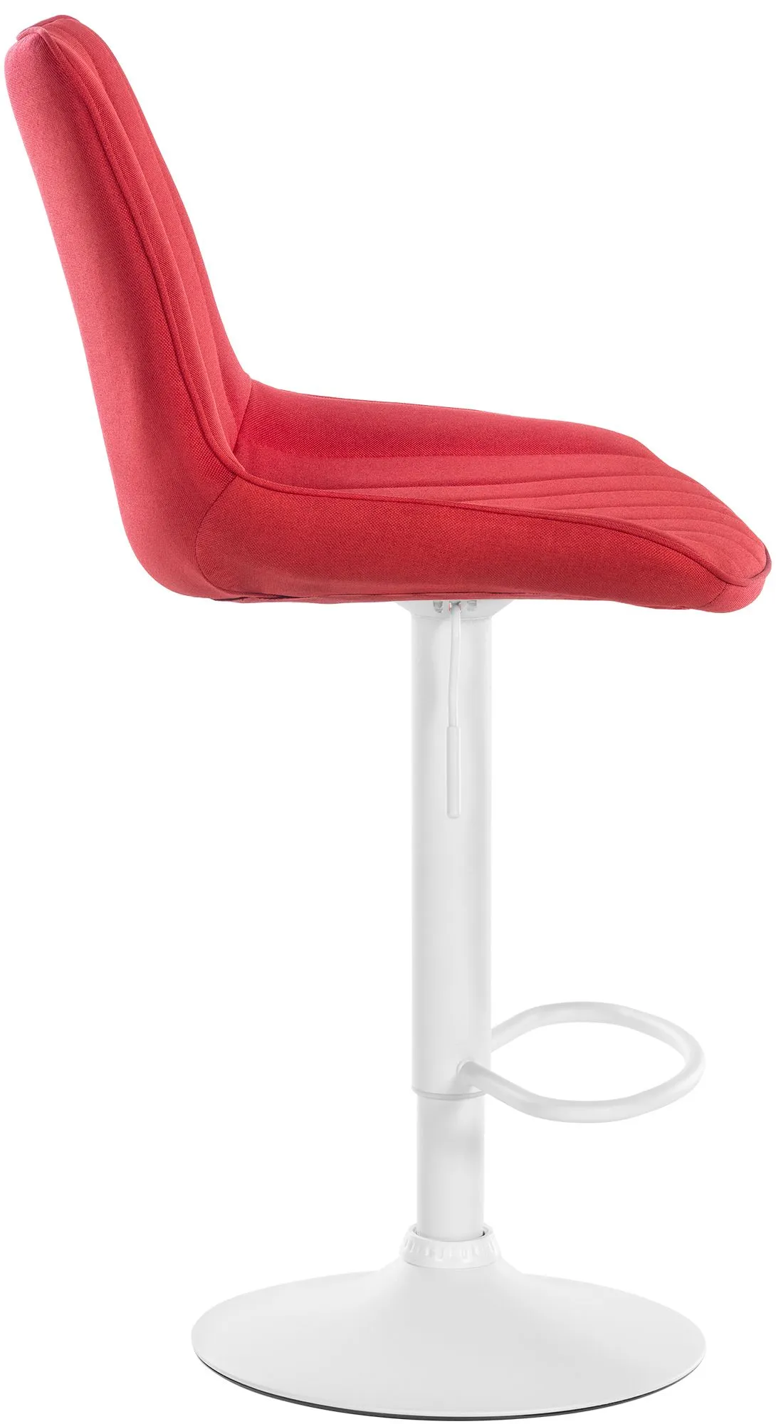Barhocker Set Toni Stoff 91-112x49,5x50 cm Rot