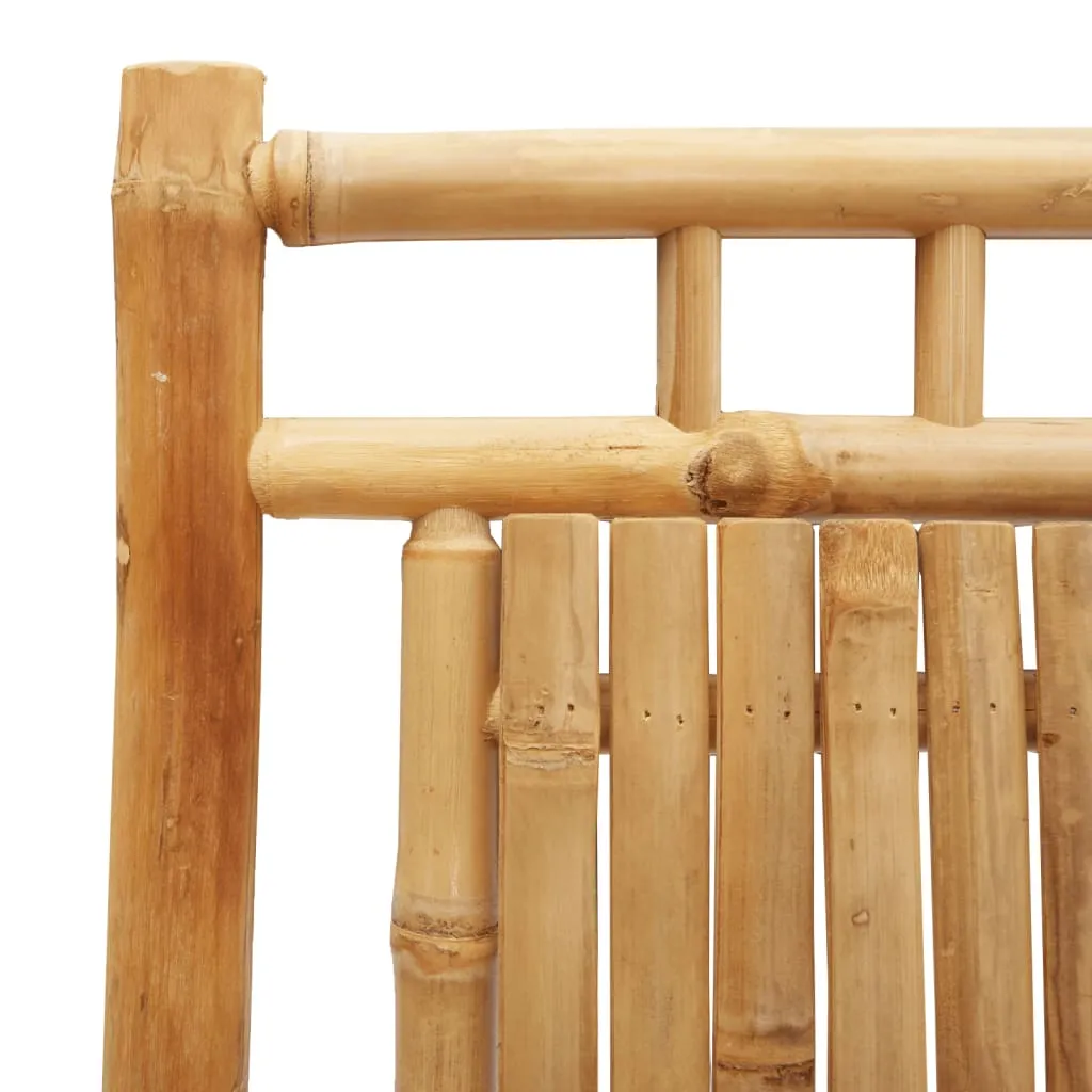 Klappstühle Bambus naturbelassen 46x66x99 cm Gartenstuhl 2er Set