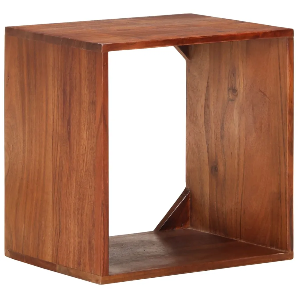 Wandregal 40x30x40 cm Massivholz Akazie