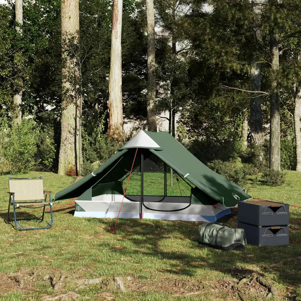 Campingzelt Grün 225 x 136 x 133 cm wasserdicht für 2 Personen