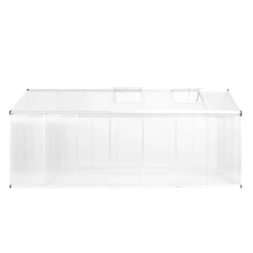 Gewächshaus Aluminium 421x190x195 cm 15,6 m³
