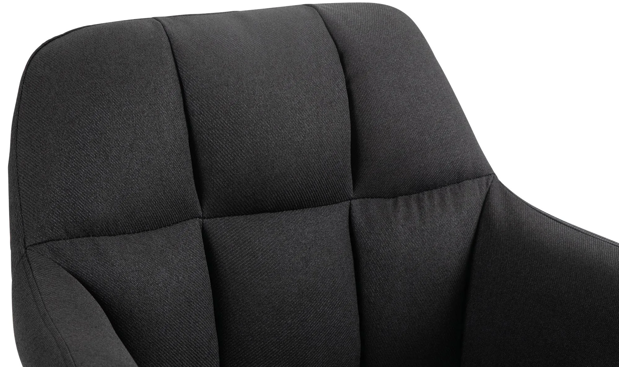 Barhocker Natoma Stoff 97-118 cm schwarz