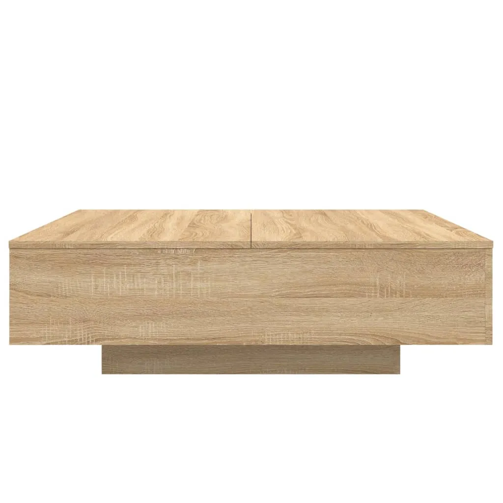 Moderner Couchtisch 100x100x31 cm in Sonoma-Eiche aus Holzwerkstoff