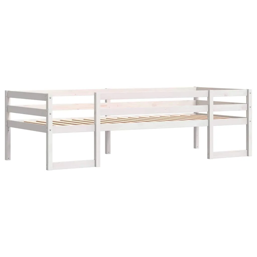 Kinderbett Weiß 195,5 x 82,5 x 61 cm mit Rausfallschutz