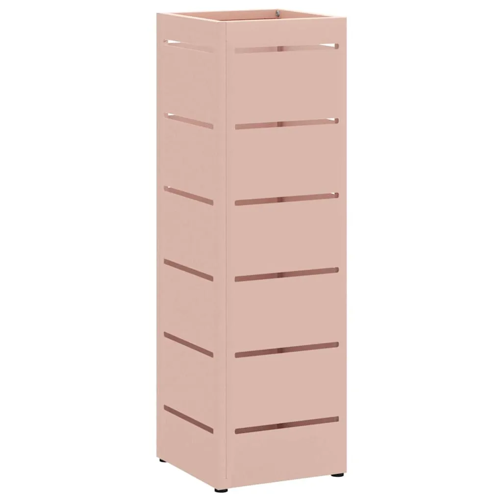 Sonnenschirmhalter mit Speicher Rosa 15,5 x 15,5 x 49 cm Metall