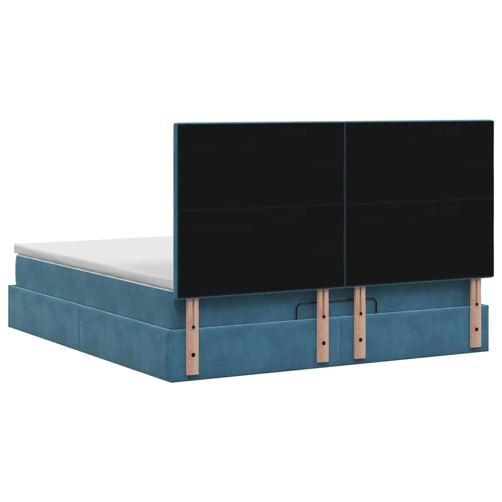 Ottoman-Bett mit Matratze 140x190 cm Dunkelblau