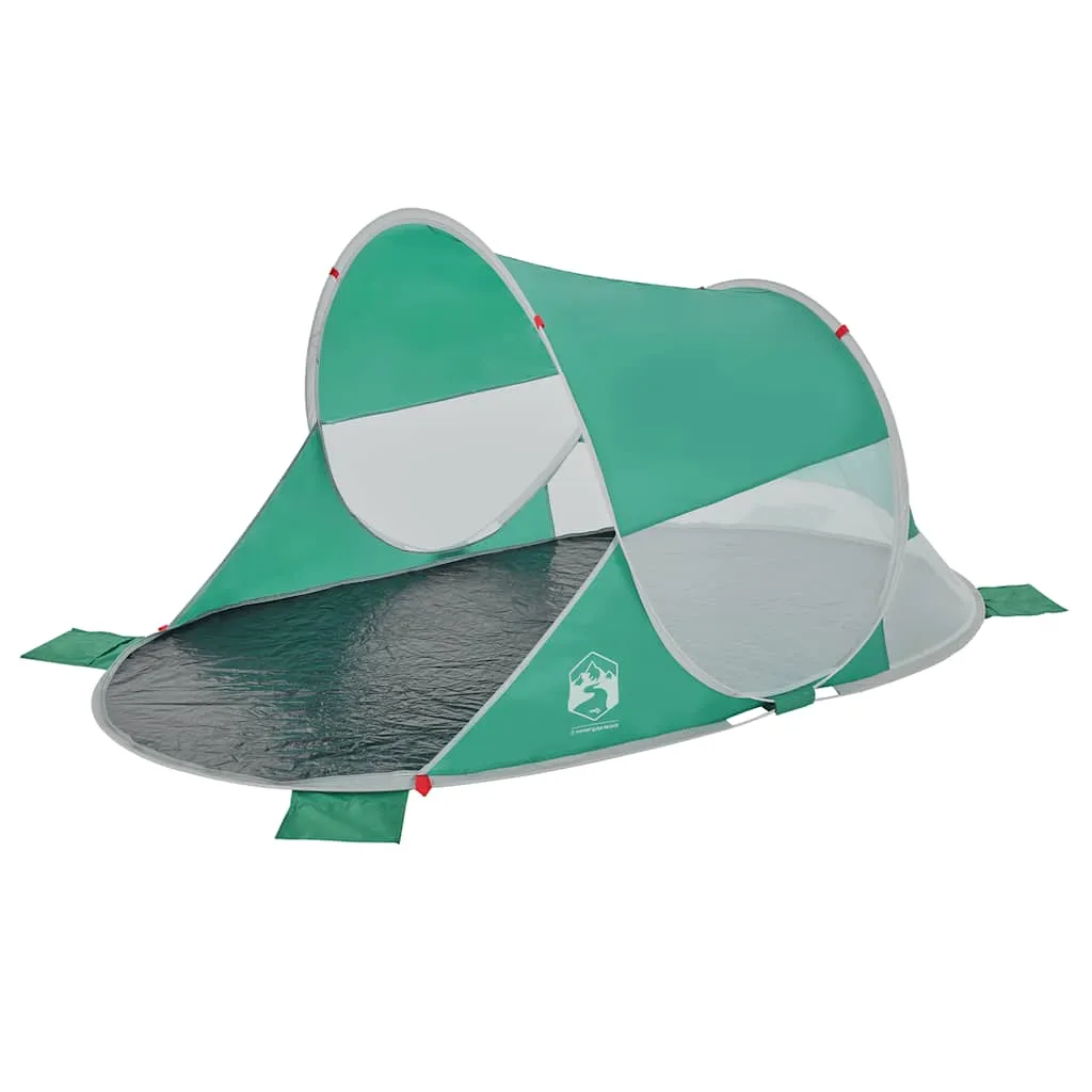 Strandzelt Meergrün 205 x 125 x 90 cm mit Pop-Up-System
