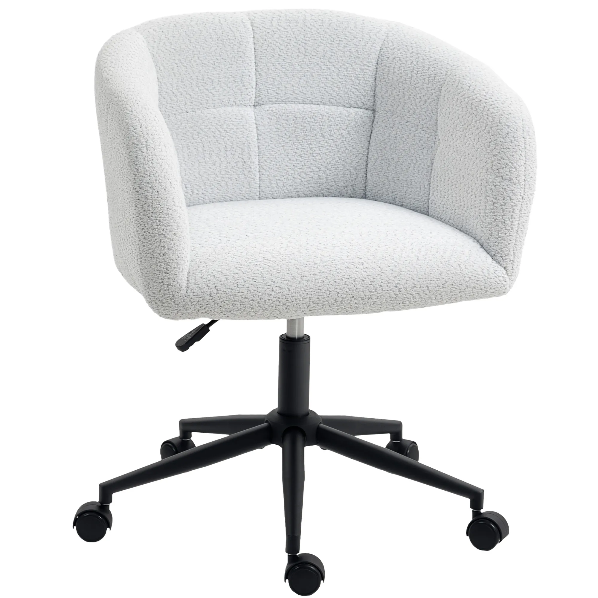 Bürostuhl Creme+Schwarz 65B x 59T x 75-85H cm