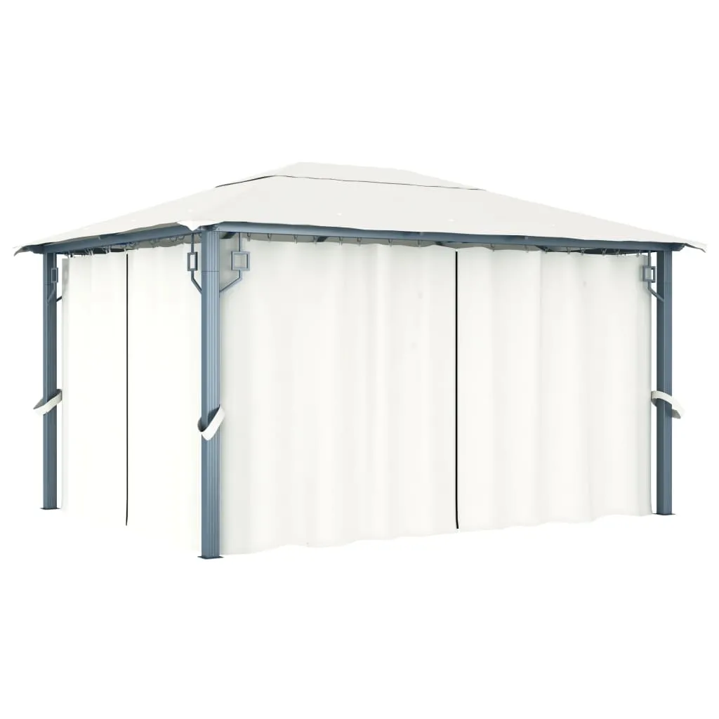 Pavillon Creme 400x300x270 cm mit Aluminium- und Stahlgestell