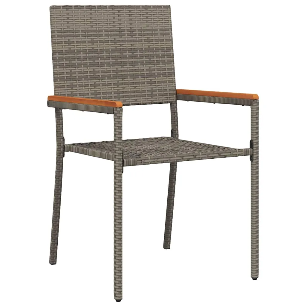 Gartentisch-Set Grau 190 x 80 x 75 cm für den Außenbereich