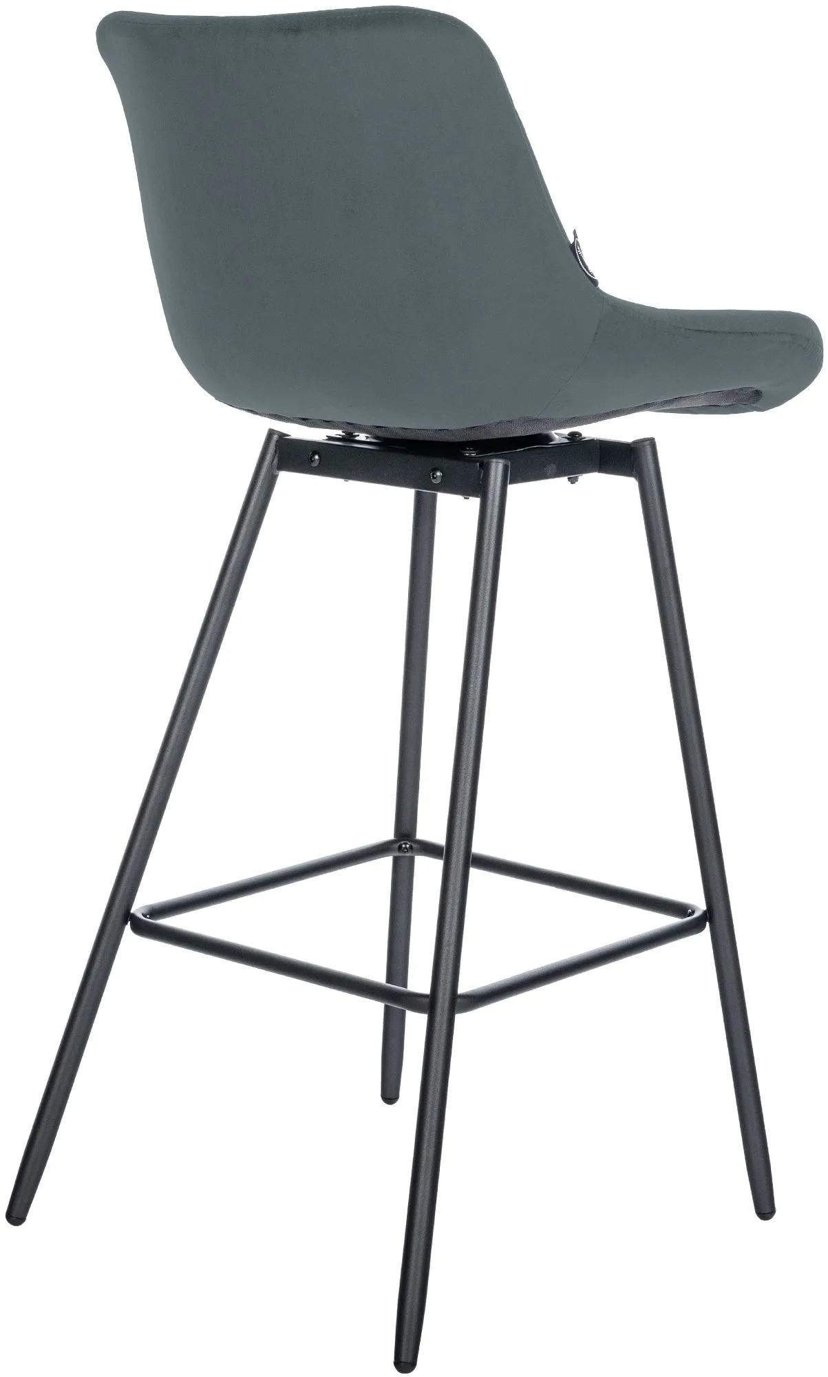 Barhocker Weston schwenkbar 105x49x56 cm dunkelgrau