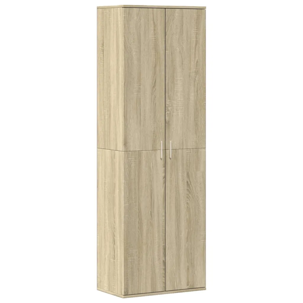 Highboard Sonoma-Eiche 60 x 35 x 180 cm aus Holzwerkstoff
