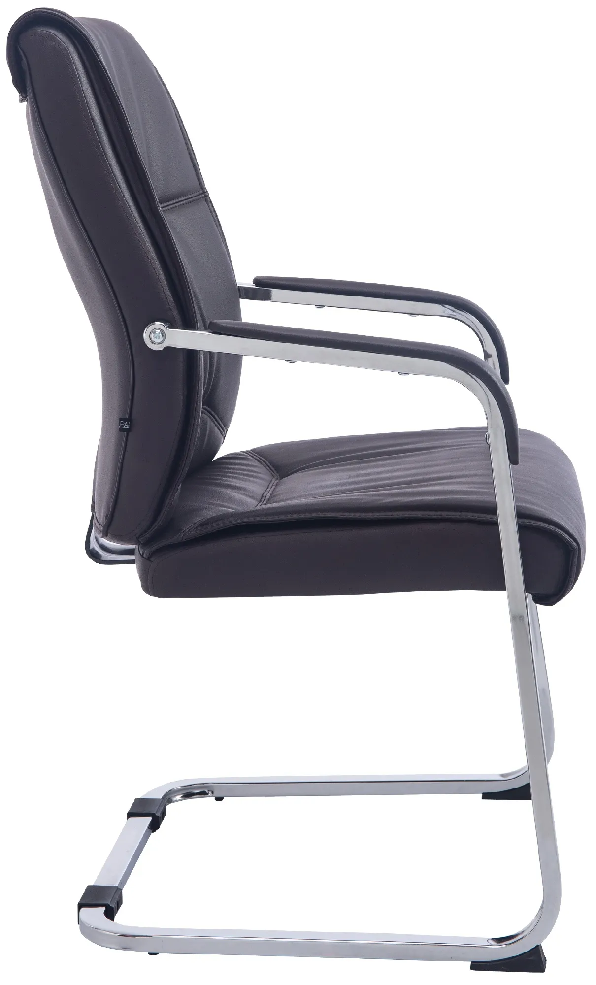 Besucherstuhl Anubis Freischwinger 102x58x65 cm Braun