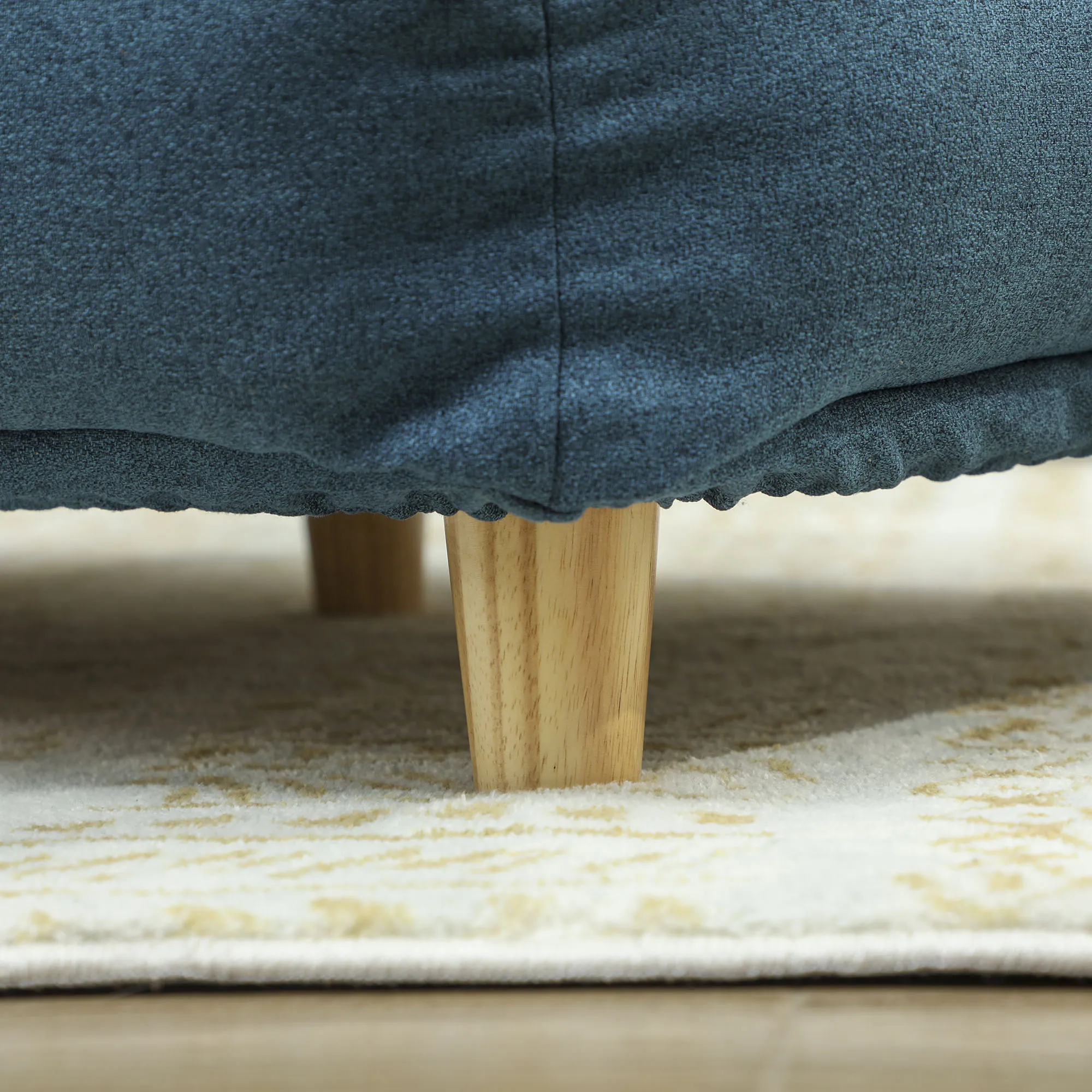Hundesofa, Haustiersofa, Haustierbett, abnehmbares u. waschbares Polster, Natur+ Dunkelblau