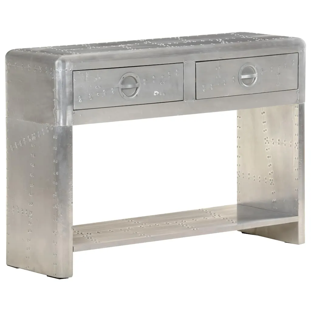 Aviator Sideboard Metall silbern 110 x 35 x 75 cm