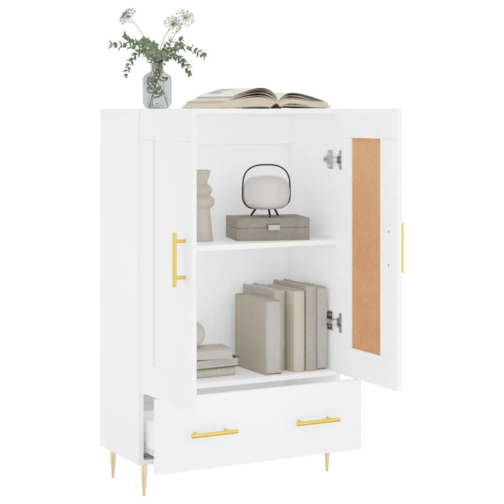 Highboard Weiß 69,5x31x115 cm Holzwerkstoff