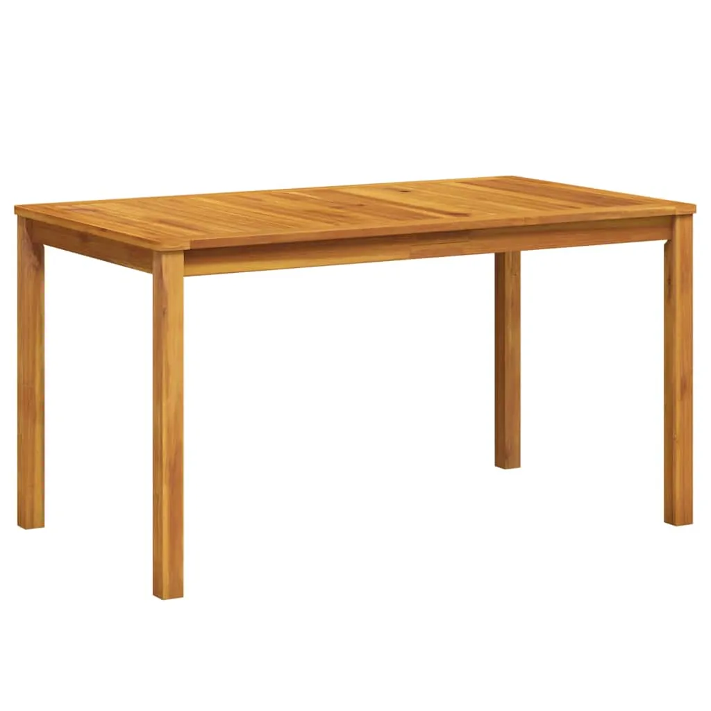 Gartentisch 140x80x74 cm Massivholz Akazie