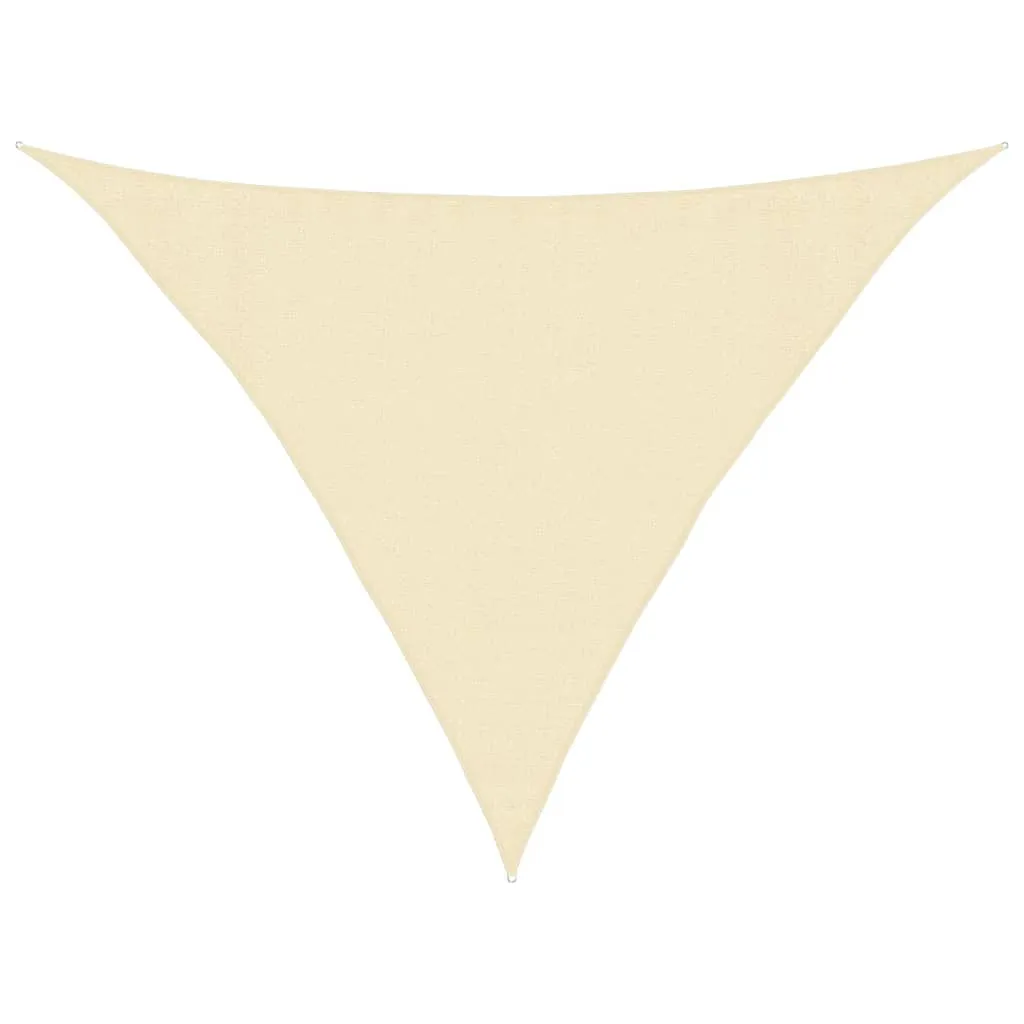 HDPE Sonnensegel 3,5 x 3,5 x 4,9 m in Creme