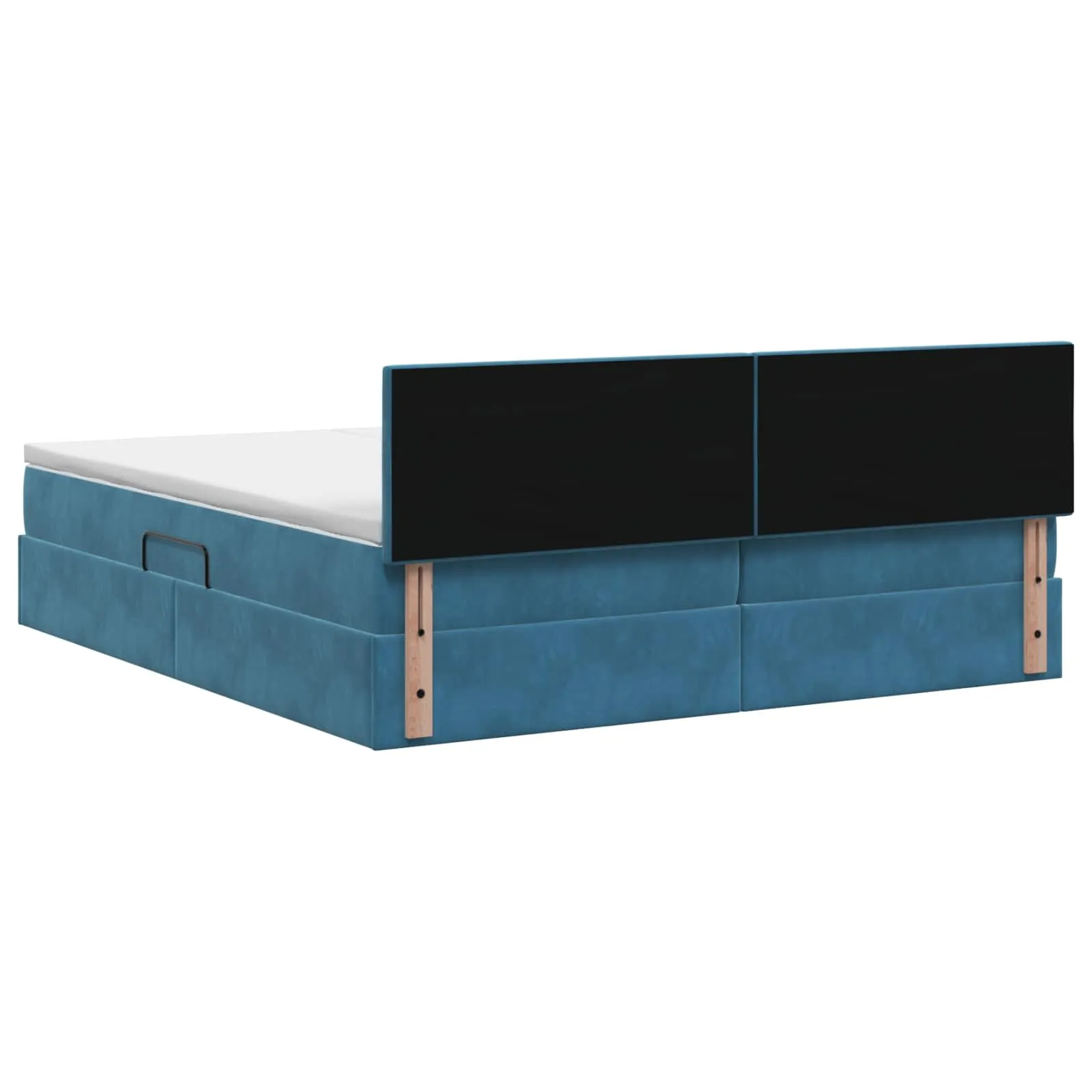 Staubett mit Matratze 200x200 cm Dunkelblau