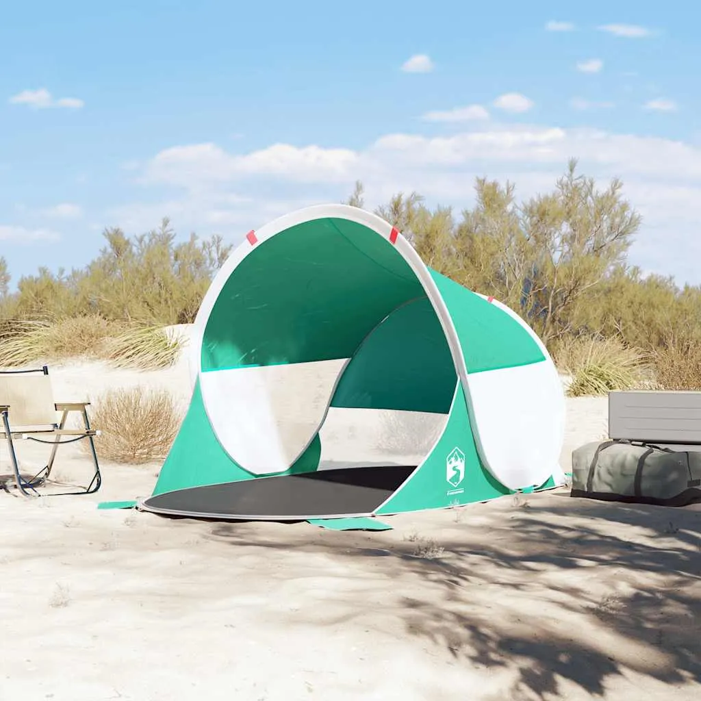Strandzelt Meergrün 205 x 125 x 90 cm mit Pop-Up-System