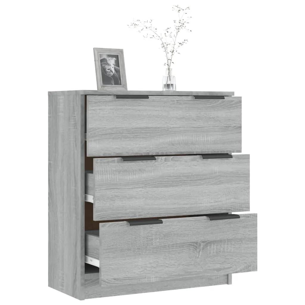 Klassisches Sideboard 60x30x70 cm in Grau Sonoma aus Holzwerkstoff