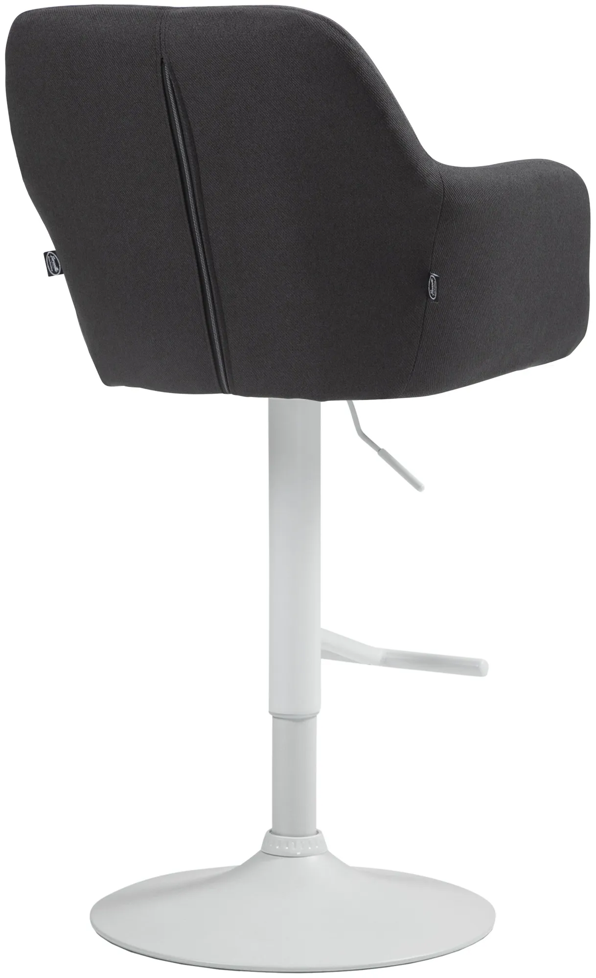 Barhocker Natoma Stoff 97-118 cm schwarz
