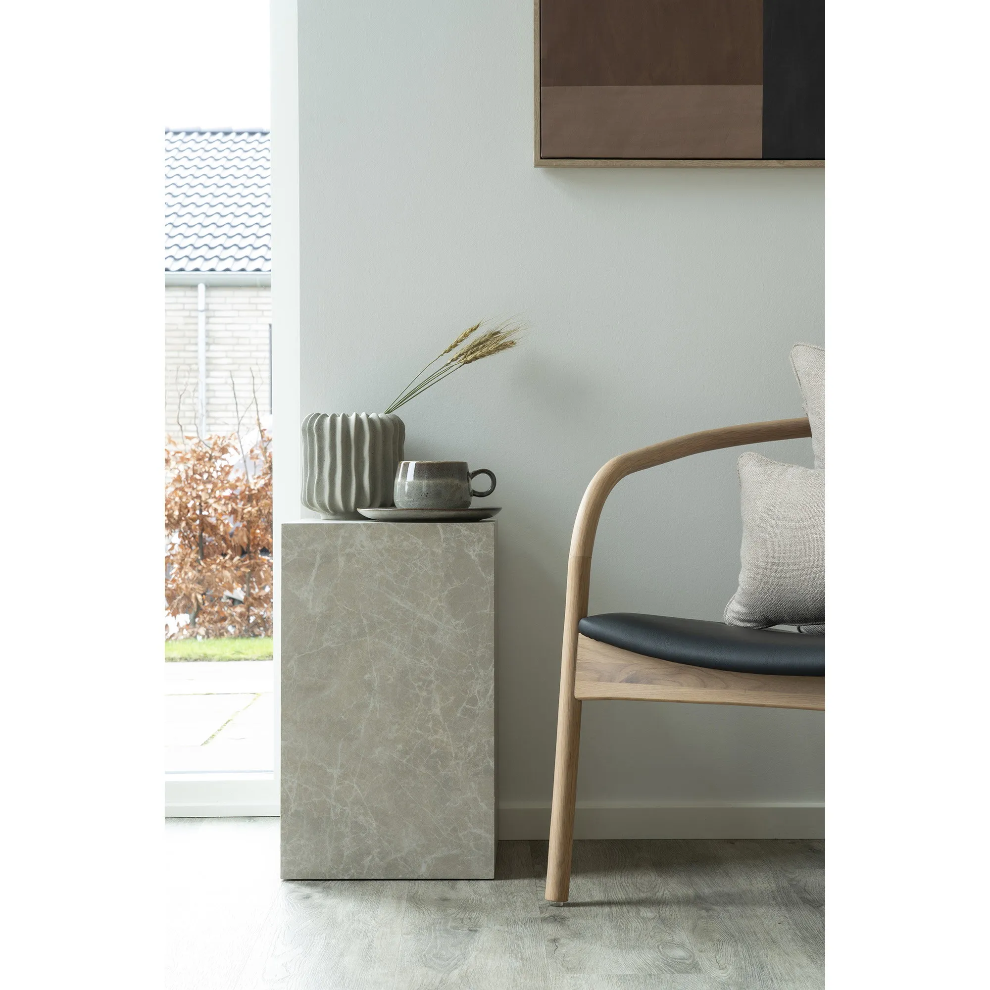 tinkaro Blumentopf Keramik Grau