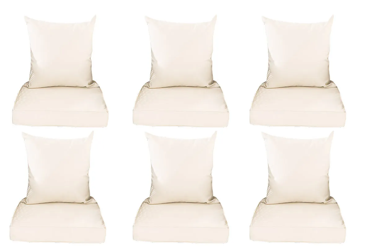 Kissenbezüge Set Stavanger 55x50 50x50 cm Creme