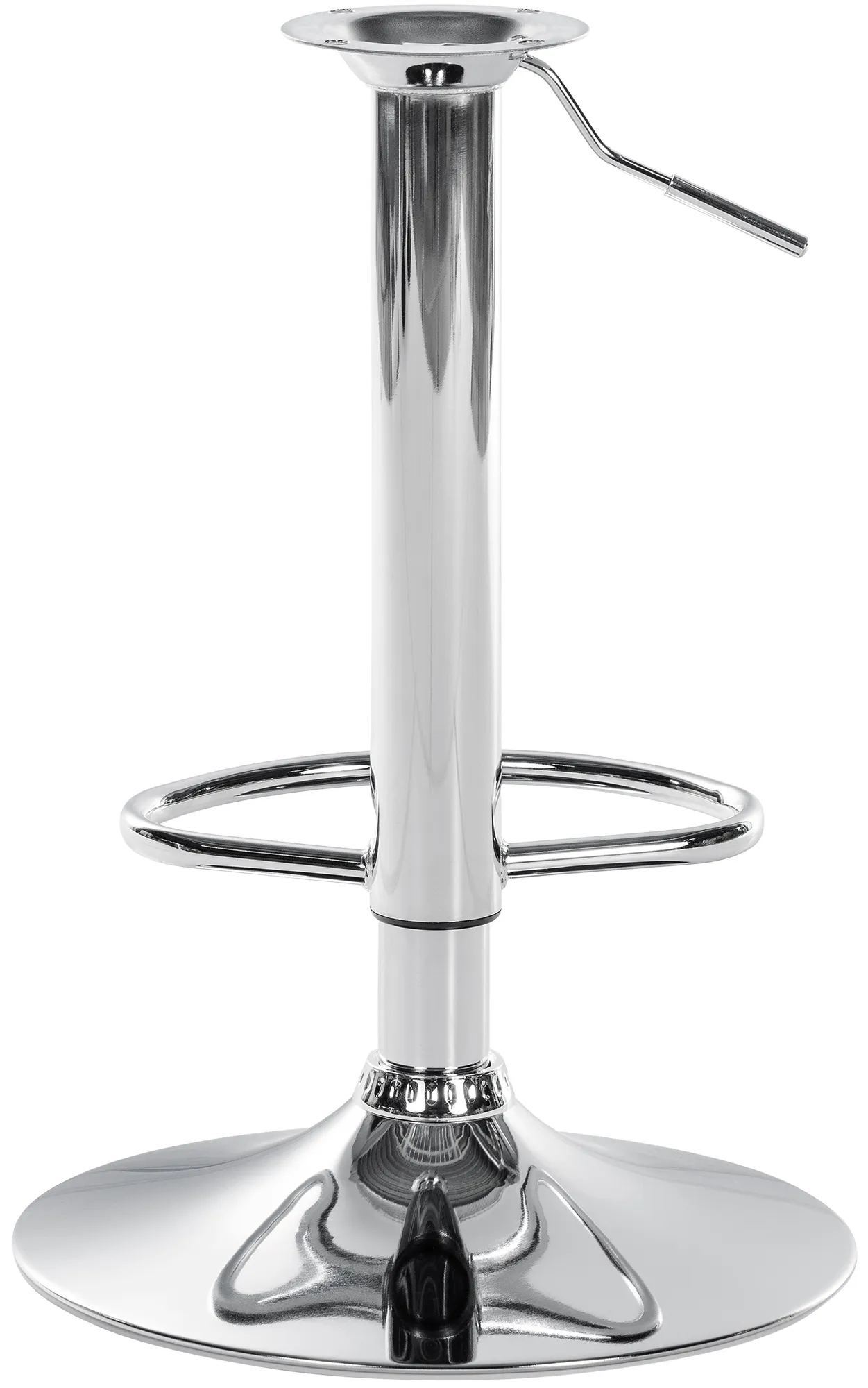 Barhocker-Gestell XL 57-77 cm Chrom