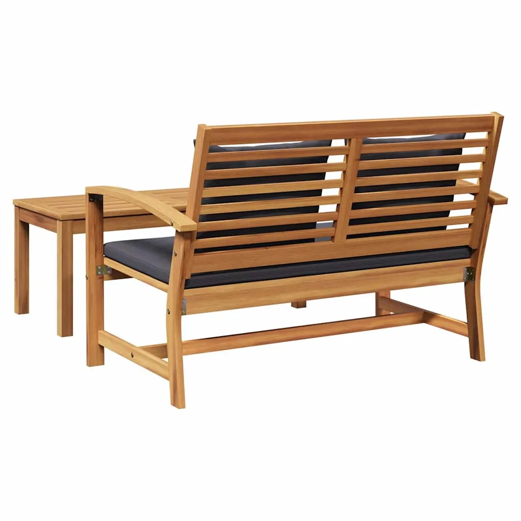Gartenmöbel-Set Naturholz 110x66x76 cm Braun Dunkelgrau