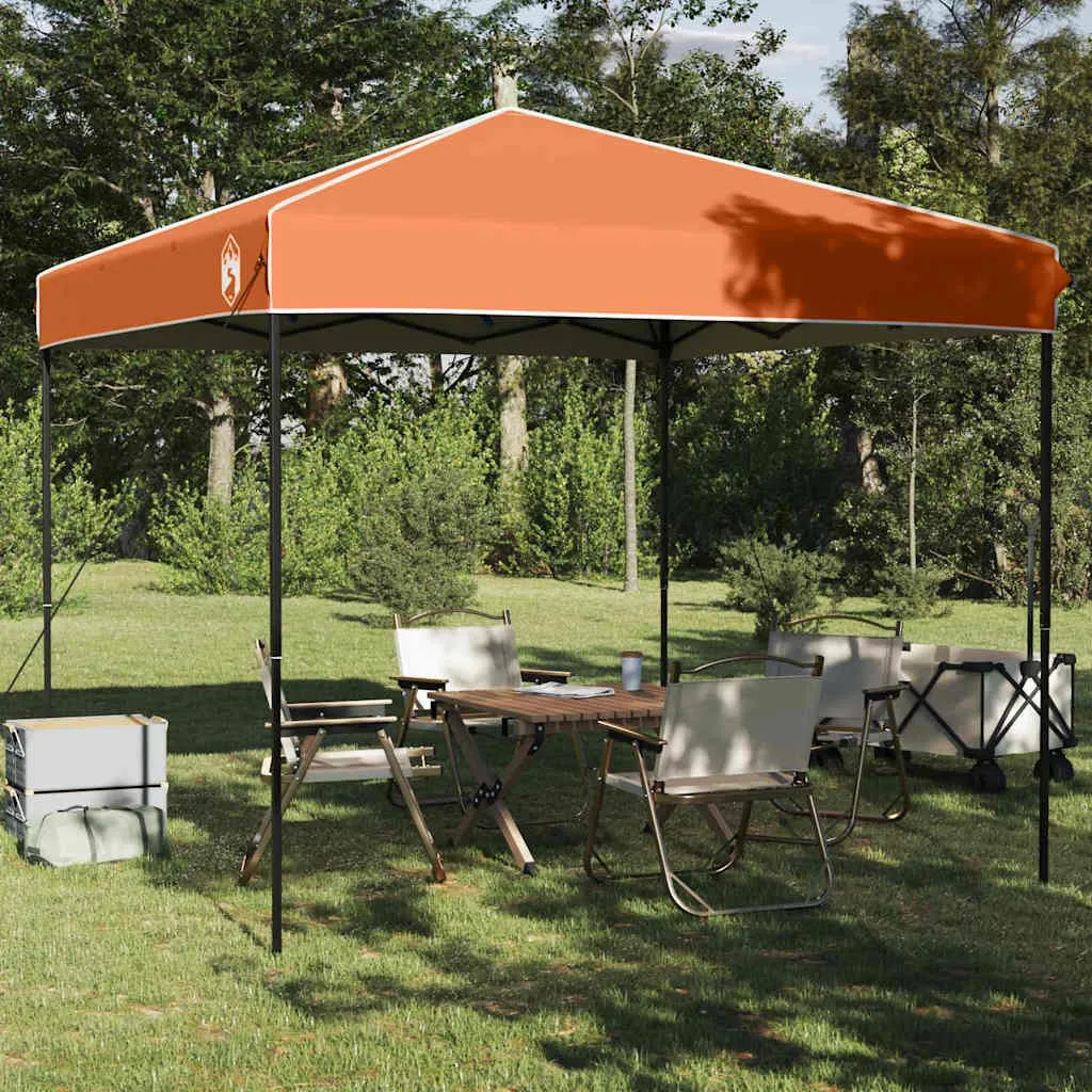 Pop-up Pavillon 243x243x251 cm Orange – wetterfeste Outdoor-Lösung
