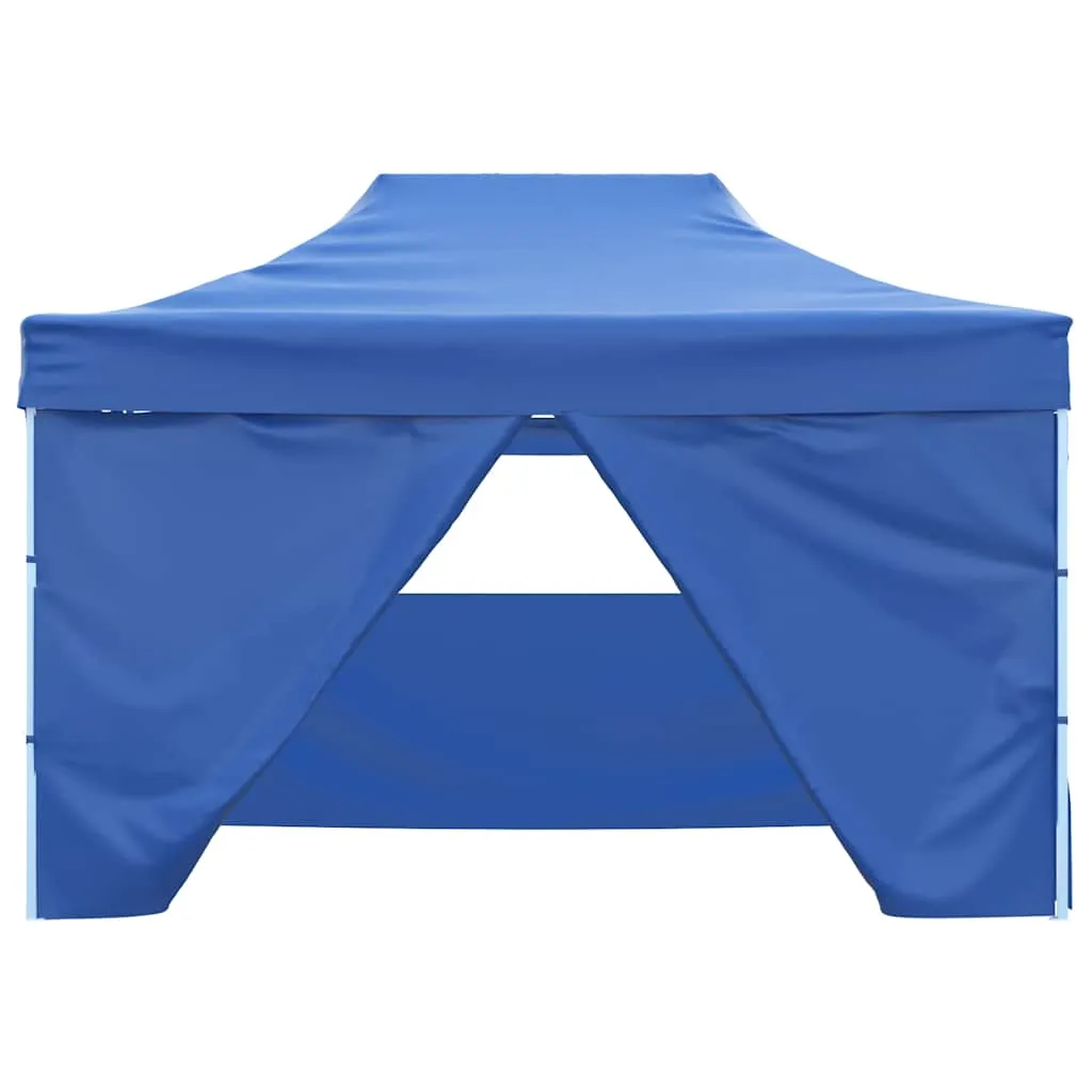 Faltbares Partyzelt Blau 280x410x315 cm mit UV- und Wasserbeständigem Dach