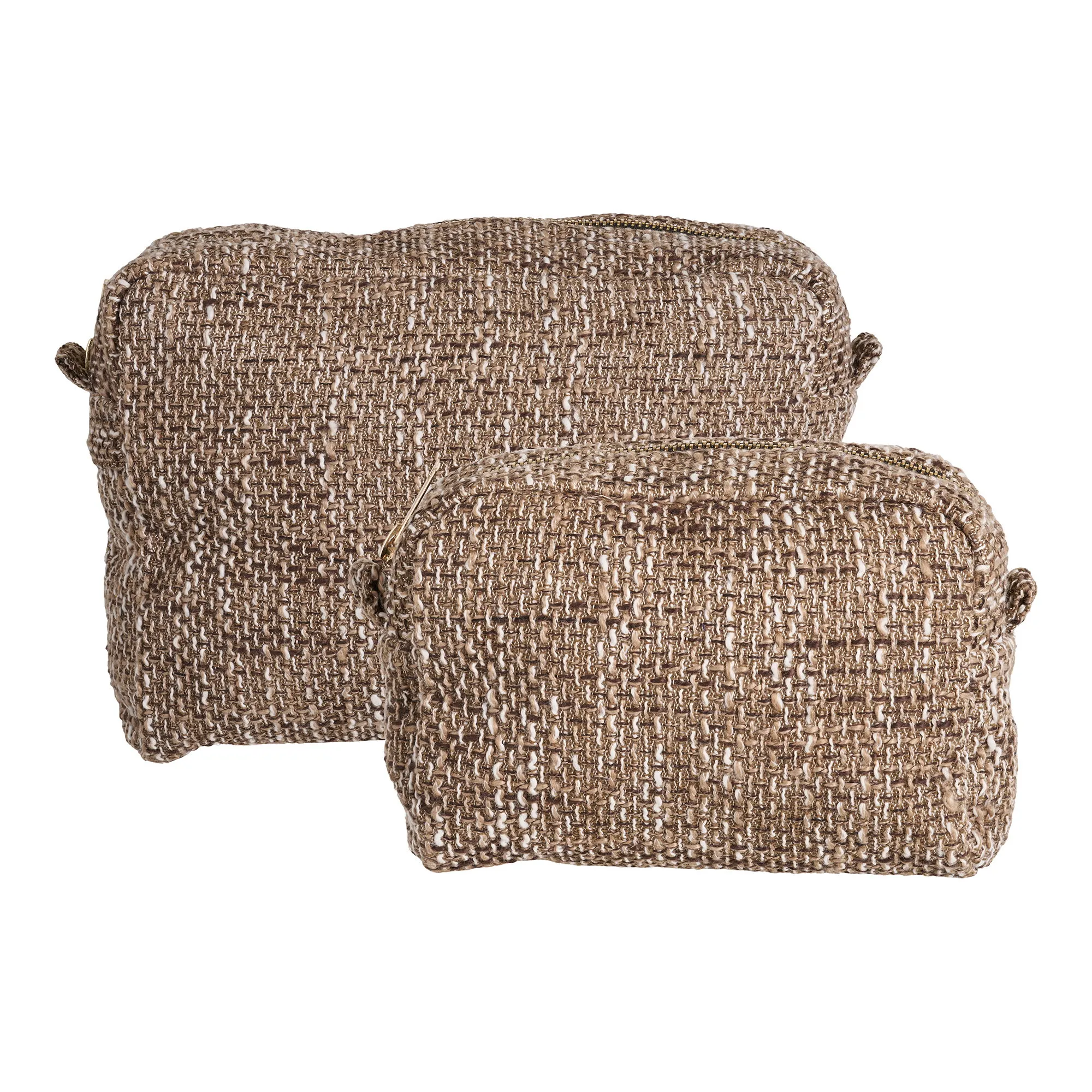 tinkaro Toilettasker Set 2-teilig 20 x 30 x 14 cm Braun Mix