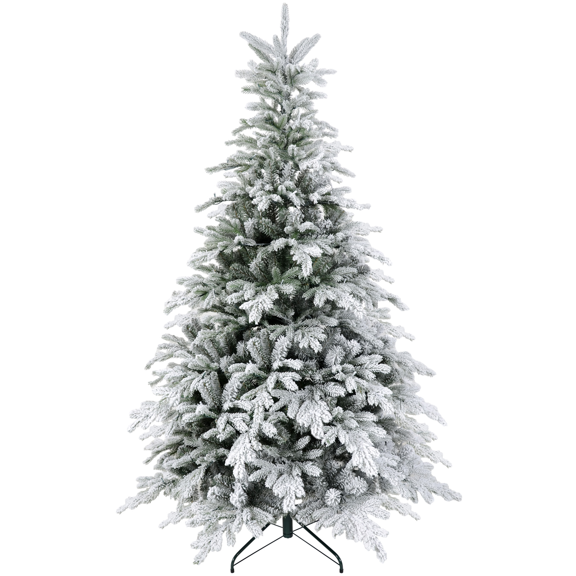 Weihnachtsbaum künstlich mit Kunstschnee, flammhemmend, 180 cm