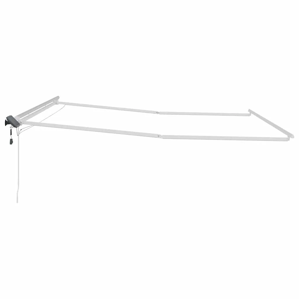 Moderner einziehbarer Markisenrahmen Aluminium 500x350x165 cm Weiß