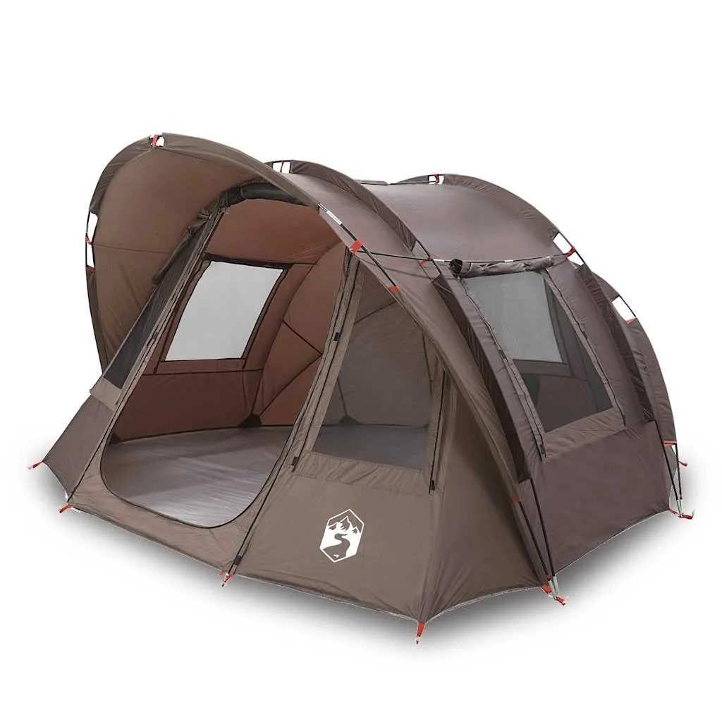 Angelzelt Campingzelt 330x315x176 cm Braun wasserdicht