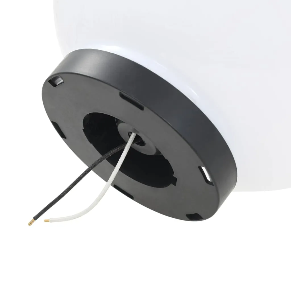2er Set LED-Kugellampen 25 cm Weiß mit E27 Fassung
