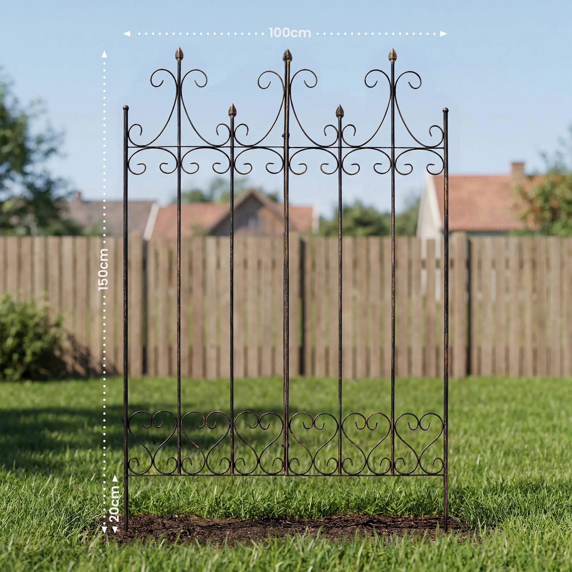 Rankgitter Flieder 100x150 cm Bronze