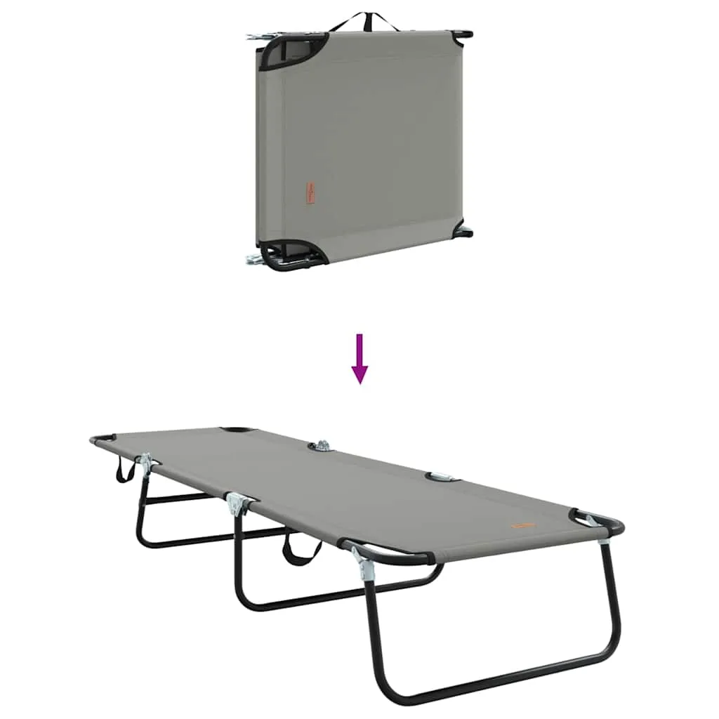 Klappbare Sonnenliege 188 x 57 x 86,5 cm Grau Polyester
